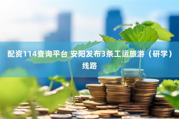 配资114查询平台 安阳发布3条工运旅游（研学）线路