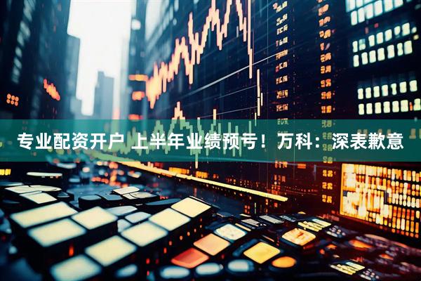 专业配资开户 上半年业绩预亏！万科：深表歉意